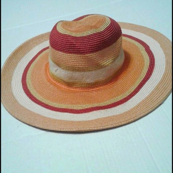 Talbots Accessories - Orange, rust and neutral tones sun hat